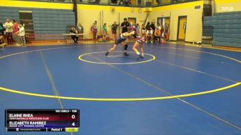 100 lbs Round 3 - Josie Wilson, Abilene Kids Wrestling Club vs Peyton Brazzle, Wamego Wrestling Club