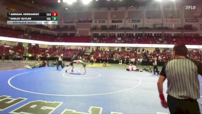 130 lbs 5th Place Match - Shelby Butler, Eagle vs Abbigail Herrandez, Caldwell