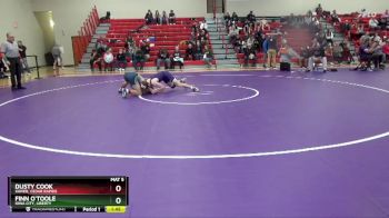 150 lbs Cons. Round 2 - Finn O`Toole, Iowa City, Liberty vs Dusty Cook, Xavier, Cedar Rapids