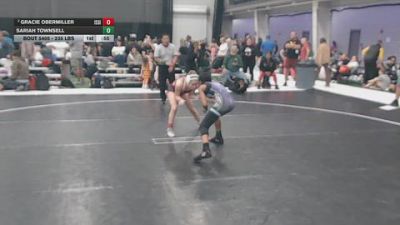 110 lbs Cons. Rd Of 32 - Gracie Obermiller, Island Girls vs Sariah Townsell