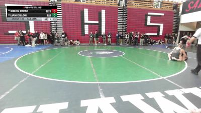 144 lbs Consi Of 8 #1 - Simon Reese, Northbridge vs Liam Dillon, Marshfield