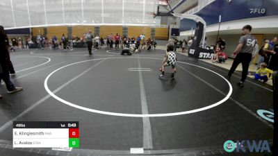 49 lbs Final - Easton Klinglesmith, Perry Wrestling Academy vs Liam Avalos, Standfast