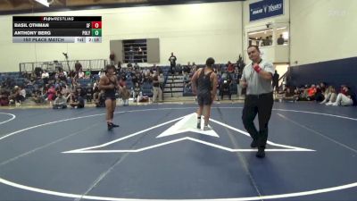 157 lbs 1st Place Match - Basil Othman, San Francisco State vs Anthony Berg, Cal Poly SLO