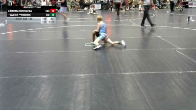 65 lbs Quarterfinal - Cyborg Marquez, Cowboy Wrestling Club vs Jacob **Tonitis, Unaffiliated