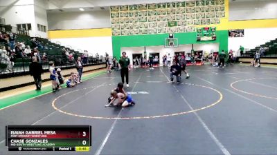 55/60/65 Quarterfinal - Chase Gonzales, Mid-South Wrestling Academy vs Isaiah Gabriel Mesa, Fort Stewart Wrestling