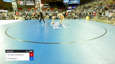 138 lbs Rnd Of 64 - Wil Oberbroeckling, IA vs Evan Thompson, NJ