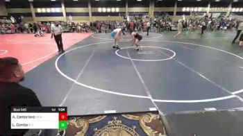 160 lbs Quarterfinal - Andrew Cantoriano, Iron Eagles WC vs Luke Combs, Elite Force WC