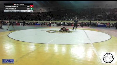 84 lbs Consi Of 8 #2 - Elijah Robinson, Sulphur vs Lucas Huizar, Duncan Middle School