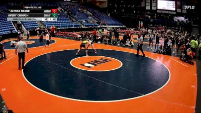 135 lbs 3rd Place Match - Alyssa Keane, Tinley Park (Andrew) vs Avery Crouch, Dwight