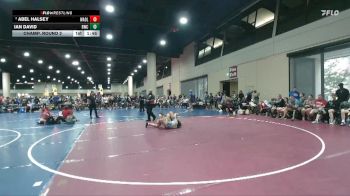 144 lbs Champ. Round 2 - Ian David, Rayne Wrestling Club vs Abel Halsey, Wrestling Academy Of Louisiana