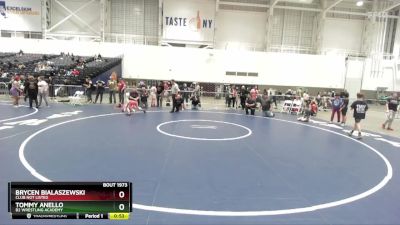 58 lbs Cons. Semi - Tommy Anello, B2 Wrestling Academy vs Brycen Bialaszewski, Club Not Listed