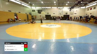 197C lbs Rr Rnd 1 - Max Acciardi, Arizona State vs Reid Schroeder, Army West Point