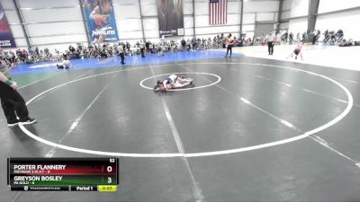 52 lbs Rd# 5- 3:45pm Friday Final Pool - Porter Flannery, Michigan S.W.A.T vs Greyson Bosley, PA Gold