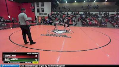 132 lbs Cons. Round 4 - Jeremy Huf, Lombard (MONTINI) vs Ryan Hanson, McHENRY