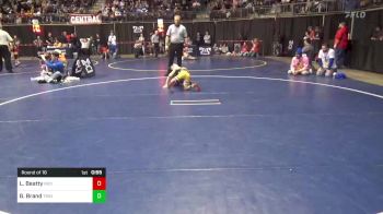 56 lbs Round Of 16 - Lincoln Beatty, Indiana vs Grady Brand, Trinity