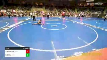 75 lbs 1/4 Finals - Jasmine Anderson, Hard Drive Wrestling Club vs Charleigh Little, Compound