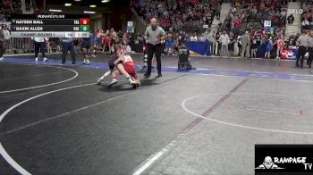 80 lbs Champ. Round 1 - Daxin Allen, Paola vs Kaysen Ball, Trailhands