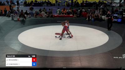 132 lbs Rnd Of 128 - Jadon Dinwiddie, IL vs Jacob Livermore, CA