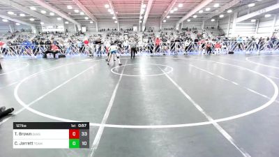 127 lbs Rr Rnd 2 - Talen Brown, Quest School Of Wrestling MS vs Caden Jarrett, Team Alien UFO