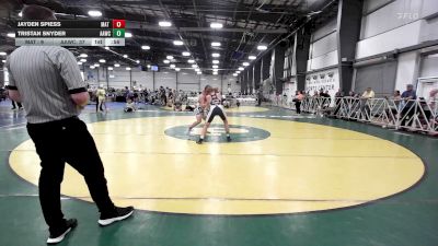 142 lbs Rr Rnd 3 - Jayden Spiess, Mat Warriors PWC - MS vs Tristan Snyder, All American Wrestling Club - MS