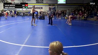 132 lbs Quarterfinal - Remy Ressler, Independence vs Nolan Mercer, Mount Vernon