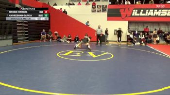 155 lbs 7th Place Match - Naiyeeshah Garcia, Muscatine vs Maggie Kriegel, Iowa Valley, Marengo