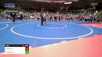 70 lbs Semifinal - Sailor Smith, Bartlesville Wrestling Club vs Mikah Amani, HURRICANE WRESTLING ACADEMY