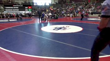 6A 105 lbs 3rd Place Match - Christina Bivins, CABOT HIGH SCHOOL vs Madison Hopper, Springdale