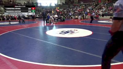 6A 105 lbs 3rd Place Match - Christina Bivins, CABOT HIGH SCHOOL vs Madison Hopper, Springdale
