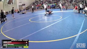 122 Boys Cons. Round 4 - Aiden Chur, Granite Hills vs Gavin Mitchell, Madison