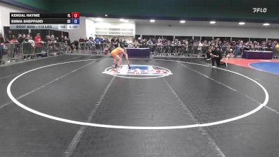 118 lbs Round Of 64 - Kendal Haynie, FL vs Emma Sheppard, SC