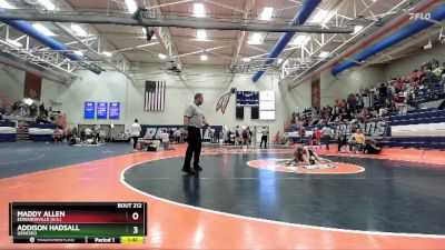 105 lbs Cons. Round 2 - Addison Hadsall, Geneseo vs Maddy Allen, Edwardsville (H.S.)