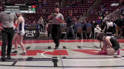 142 lbs First Round - Grace Nasman, Upper St. Clair-G vs Austynn Falls, Central Mountain-G