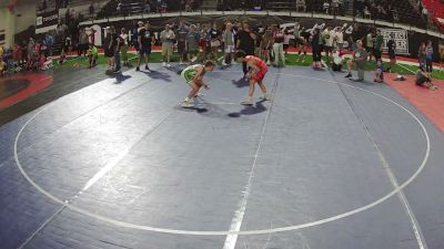 98 lbs 5th Place Match - Gradyn Harvey, Idaho vs Ezra Fernandez, Idaho