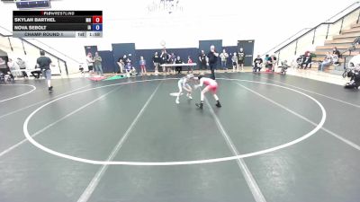 53-57 lbs Champ. Round 1 - Skylah Barthel, MN vs Nova Sebolt, IA