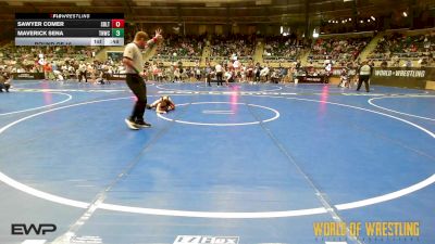 61 lbs Round Of 16 - Sawyer Comer, Sebolt Wrestling Academy vs Maverick Sena, Top Notch Wrestling Club
