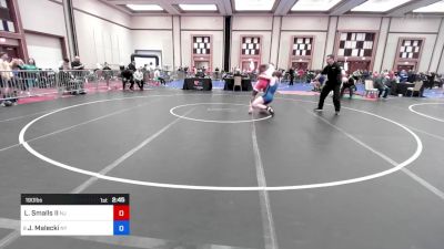 190 lbs Consi Of 16 #1 - Lerrod Smalls II, Nj vs Jayden Malecki, Ny