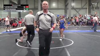 105 lbs Champ. Round 1 - Brylie Bussing, Raider vs Jaycee Wiscombe, Trailhands