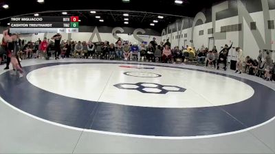 90 lbs Semis & 1st Wrestleback (8 Team) - Cashton Treuthardt, Team Nazar Training Center vs Troy Migliaccio, Ruthless Wrestling Club