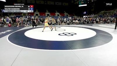 120 lbs Champ. Rd Of 128 - Devastating Brown, Jr., KS vs Walter Hagedorn, IN