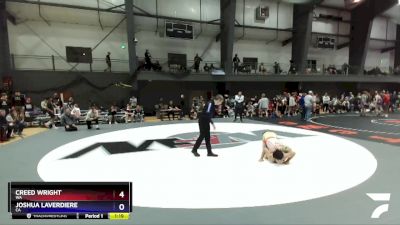 126 lbs Champ. Round 2 - Creed Wright, WA vs Joshua Laverdiere, CA