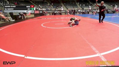 95 lbs 5th Place - Zavier Olver, Mat Assassins vs Eli Gentry, Minion Training Center