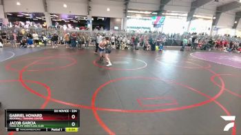 224 lbs Cons. Semi - Gabriel Howard, Rockwall Training Center vs Jacob Garcia, Texas Elite Wrestling Club