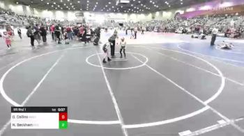 46 lbs Rr Rnd 1 - Dominic Collins, Sanderson Wr Ac vs Nathan Beckham, Silverback WC