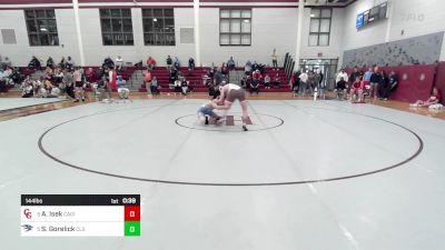 144 lbs Consi Of 4 - Andrew Isek, Cardinal Gibbons vs Spear Gorelick, Charlotte Latin