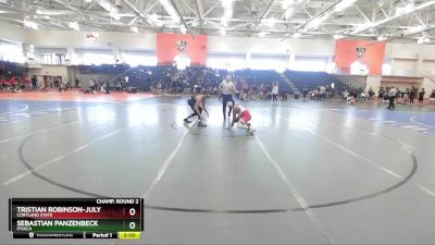 165 lbs Champ. Round 2 - Sebastian Panzenbeck, Ithaca vs Tristian Robinson-July, Cortland State