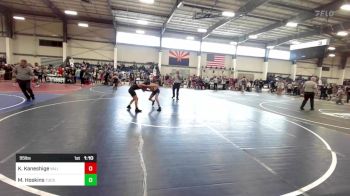 95 lbs Semifinal - Killian Kaneshige, Valiant College Prep vs Malik Hoskins, Tucson Cyclones