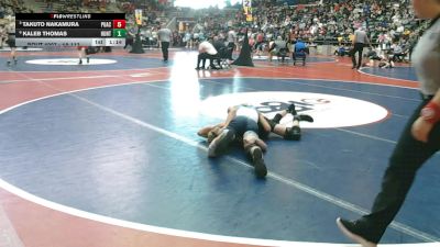 4A 113 lbs Quarterfinal - Takuto Nakamura, Pulaski Academy vs Kaleb Thomas, Huntsville