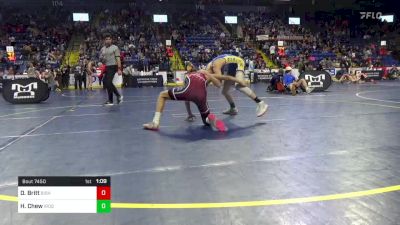 110 lbs Consy 4 - Daelon Britt, Bishop McCort vs Hunter Chew, Iroquois