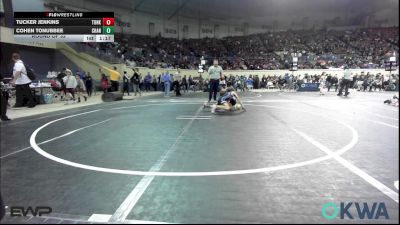 70 lbs Round Of 32 - Tucker Jenkins, Tonkawa Takedown Club vs Cohen Tonubbee, Chandler Takedown Club